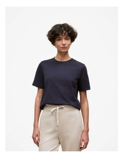 Australian Cotton Crew T-shirt in Night Sky