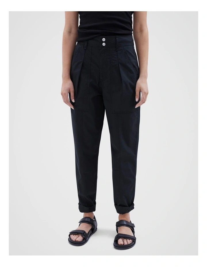 High Rise Utility Pant in Black image 1