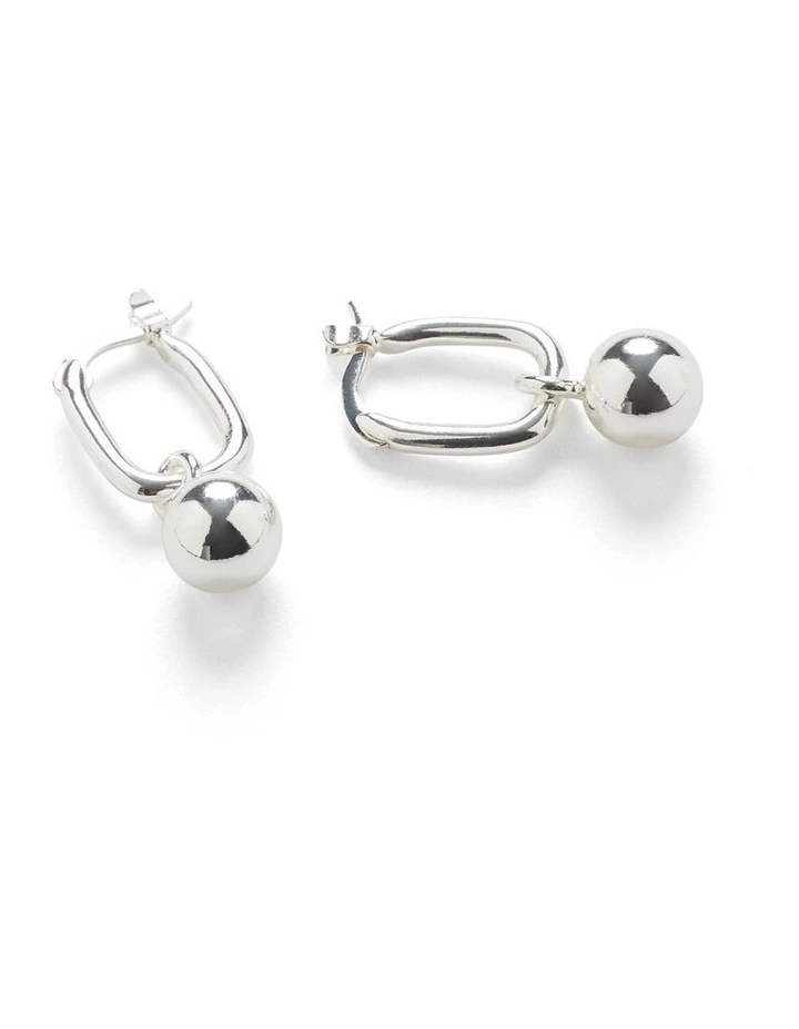 Emma Bobble Earrings in Silver image 4