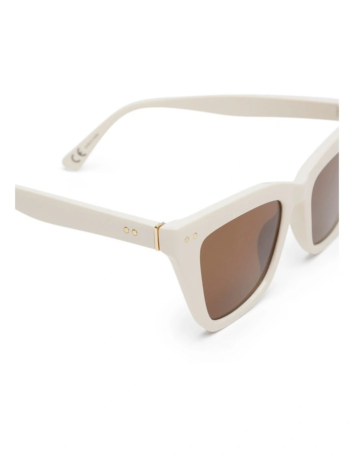 St Tropez Cat Eye Sunglasses in Ecru image 4