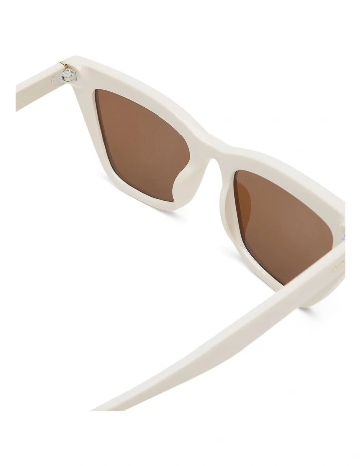 St Tropez Cat Eye Sunglasses in Ecru image 5