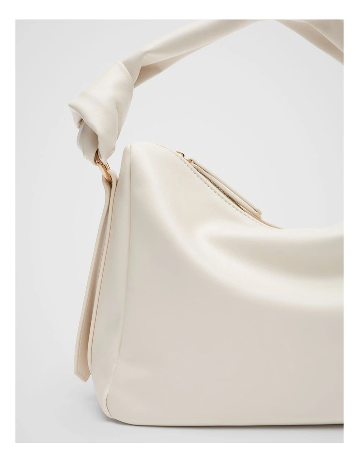 Bella Mini Hobo Bag in Ecru image 4