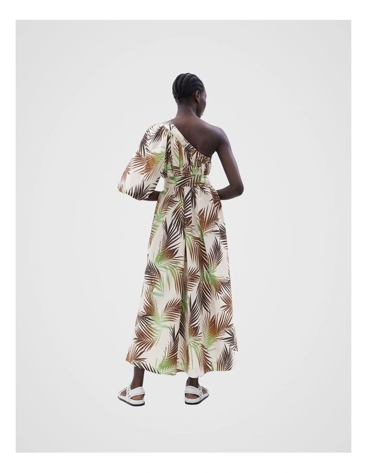 One Shoulder Midi Dress in Assorted image 3