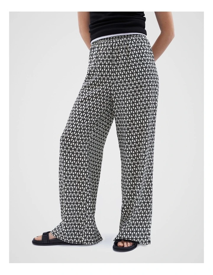 Geo Resort Wide Leg Pant in Multi image 1