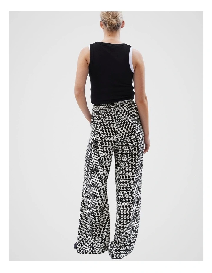Geo Resort Wide Leg Pant in Multi image 3