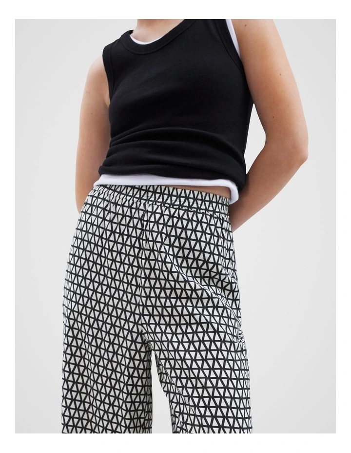 Geo Resort Wide Leg Pant in Multi image 4