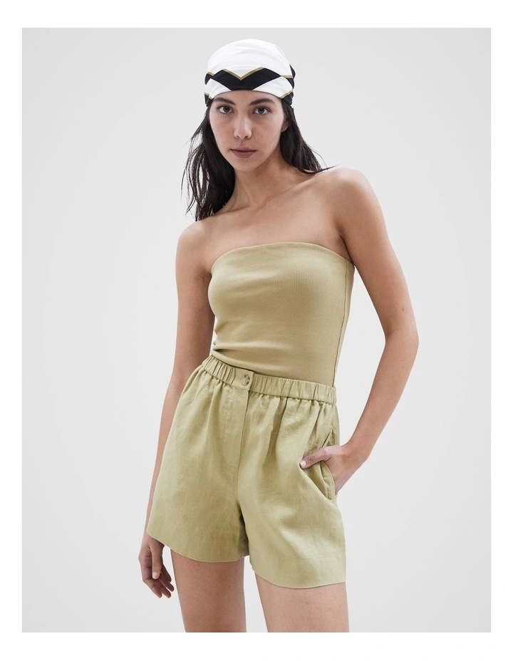Bandeau Top in Khaki image 1
