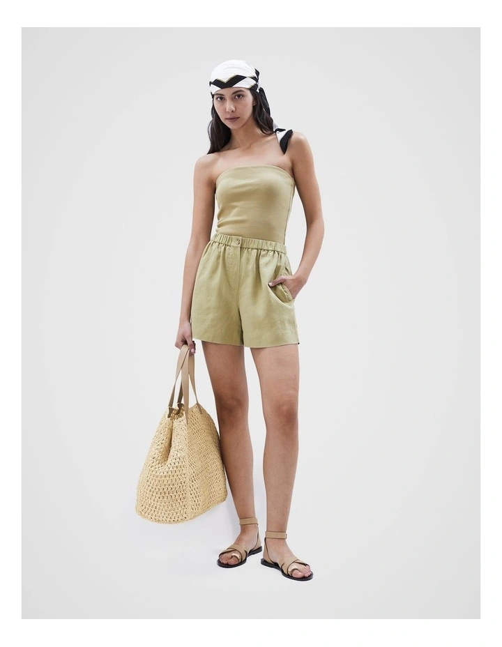 Bandeau Top in Khaki image 2