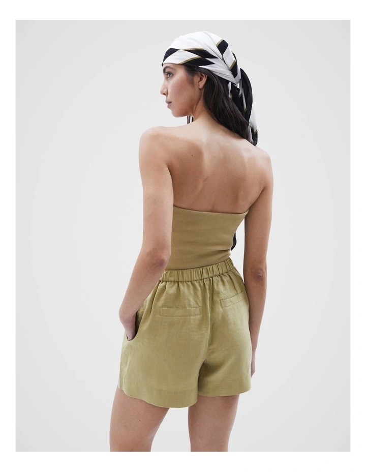 Bandeau Top in Khaki image 3