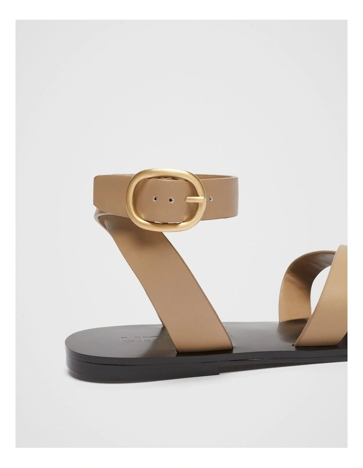 Mika Leather Sandal in Brown image 4