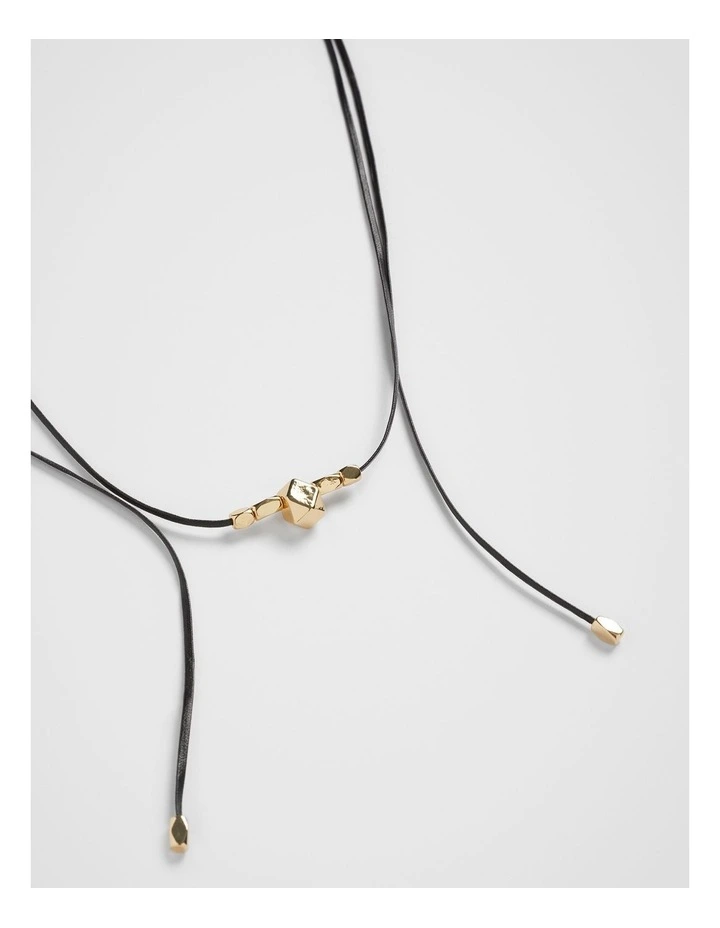 Gia Western Necklace in Black image 4
