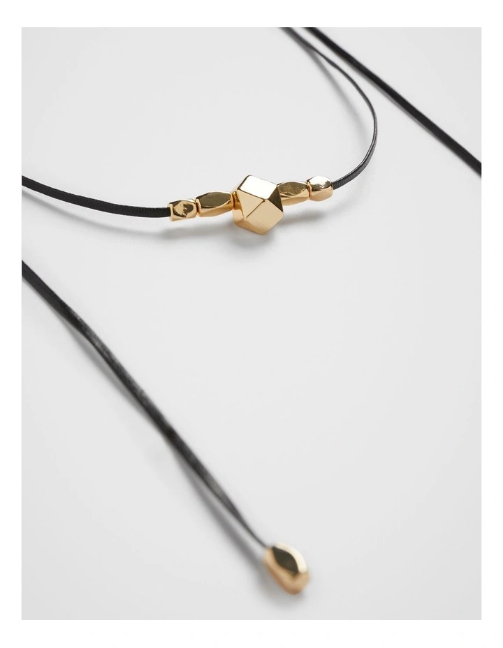 Gia Western Necklace in Black image 6