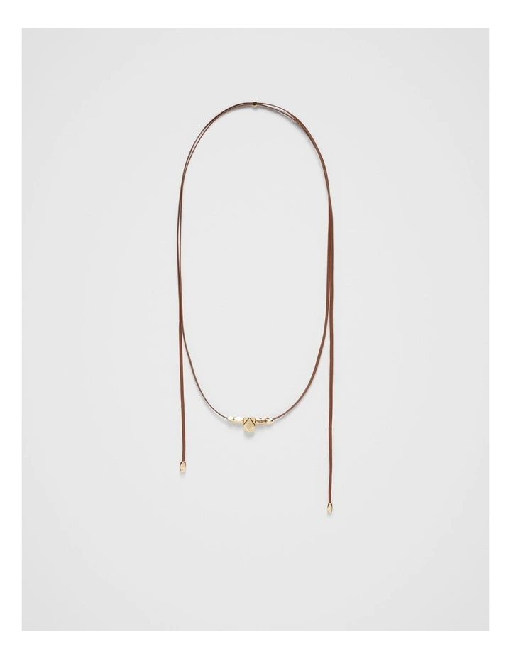 Gia Western Necklace in Chocolate image 1