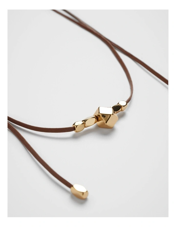 Gia Western Necklace in Chocolate image 2