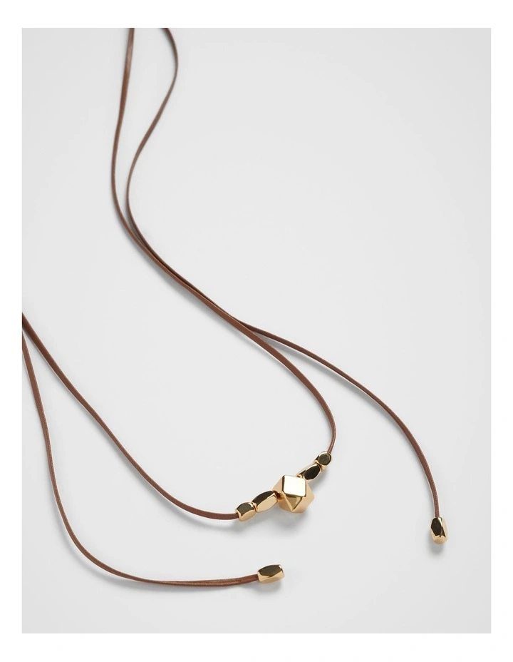 Gia Western Necklace in Chocolate image 6