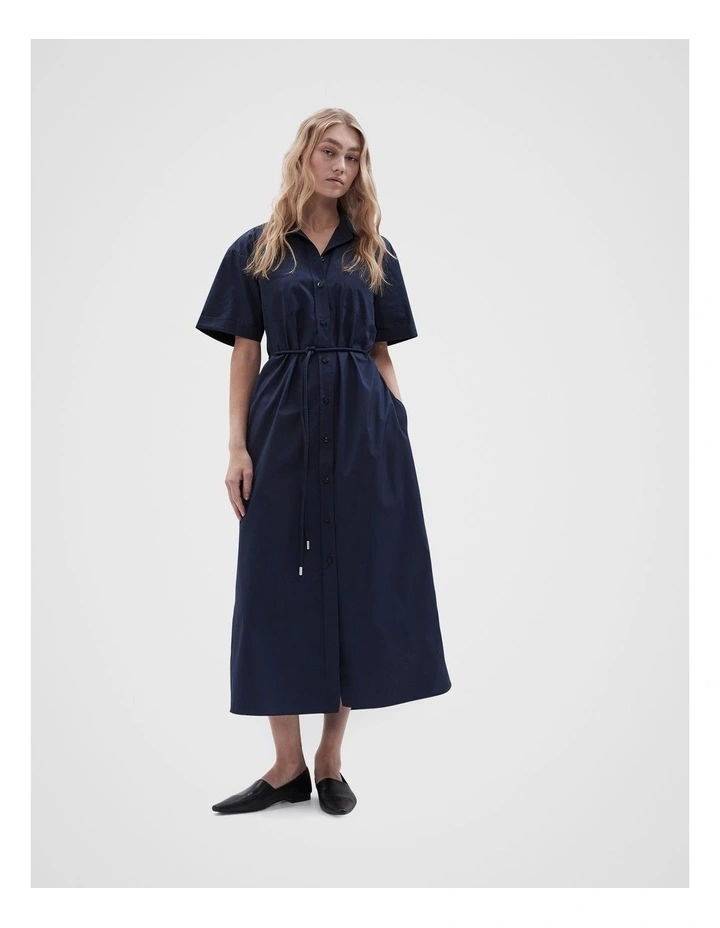 Unison Cotton Shirt Maxi Dress in Navy | MYER Unison Cotton Shirt Maxi Dress in Navy | MYER