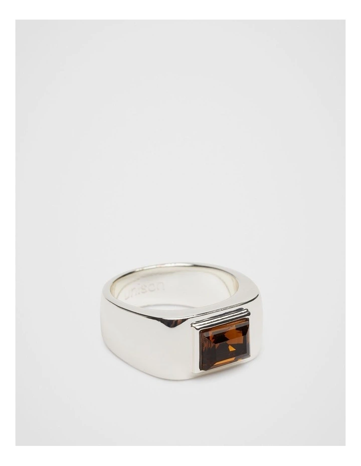 Quartz Signet Ring in Silver image 1