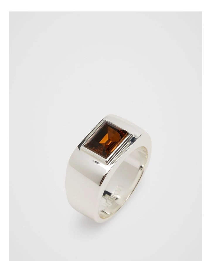 Quartz Signet Ring in Silver image 3