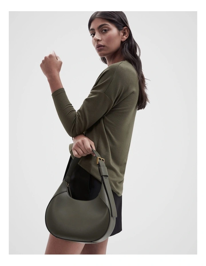 Lafayette Hobo Bag in Khaki image 2