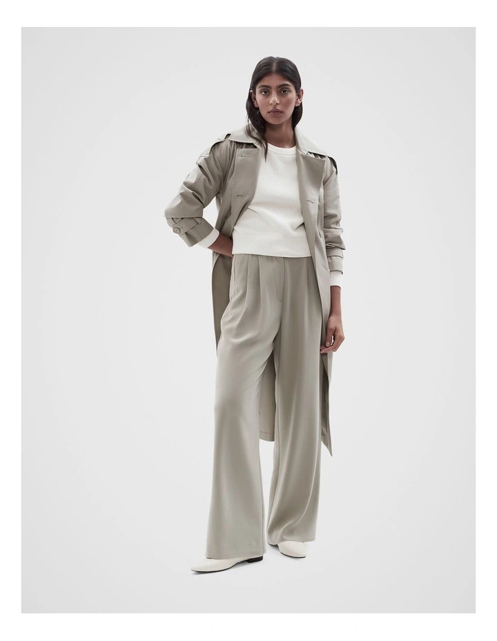 Cropped Crew Neck Knit in Ecru image 2