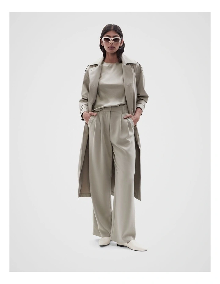 Racer Cami in Soft Khaki image 2
