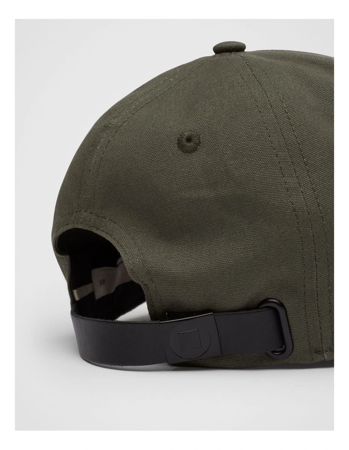 Logo Baseball Cap in Khaki image 4