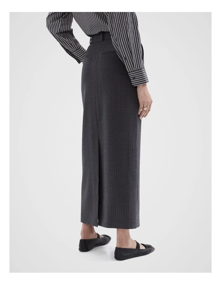 Pinstripe Tailored Skirt in Assorted image 2