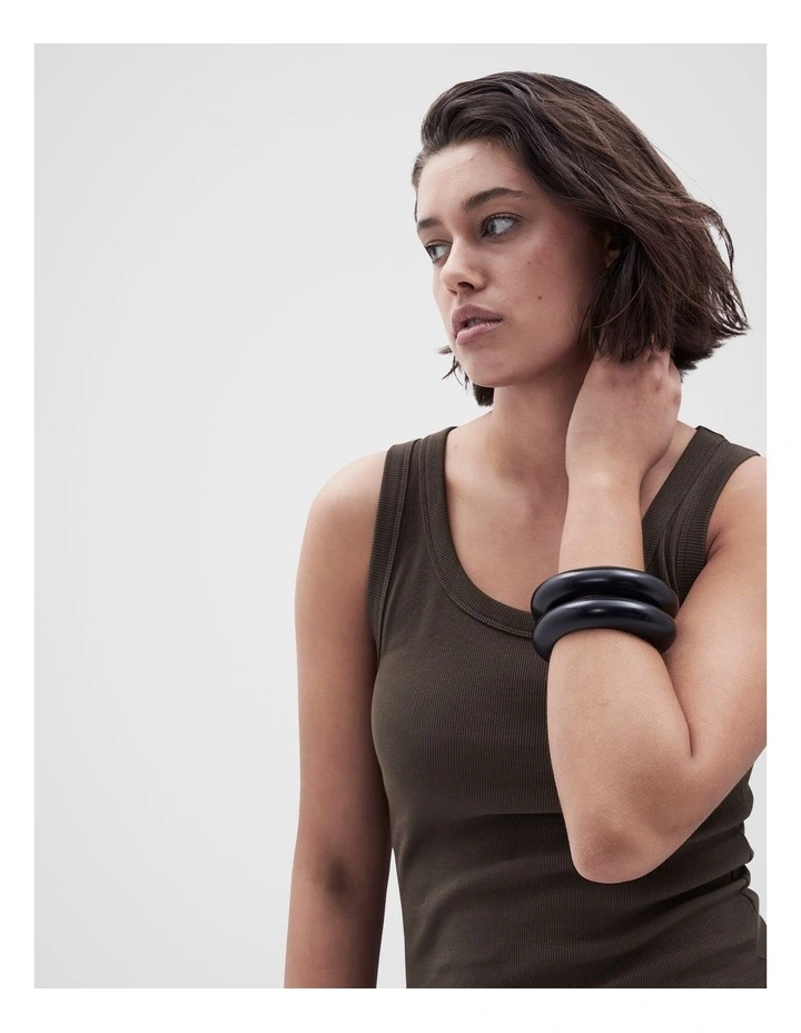 The Classic Tank in Brown image 4