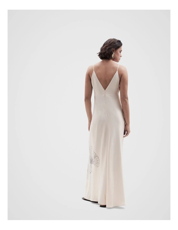 V Neck Maxi Dress in Multi image 2