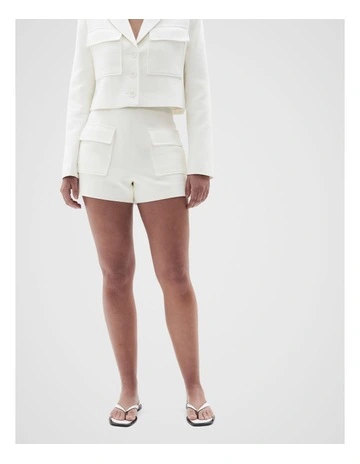 Boucle Short in Cream