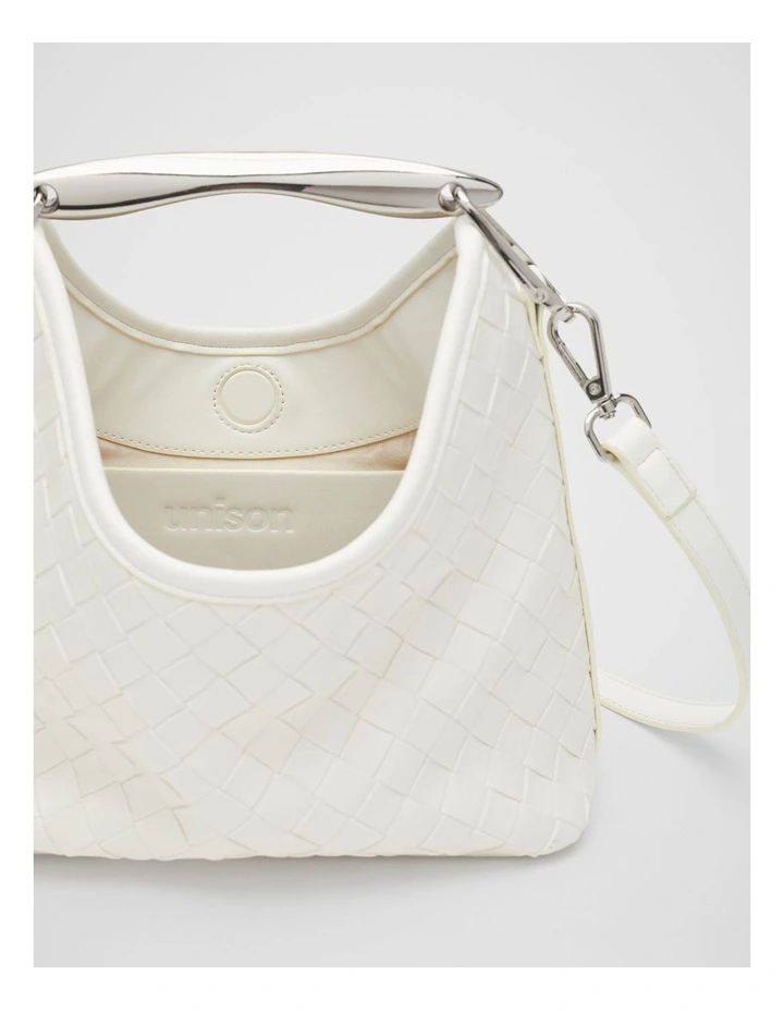 Dover Woven Hobo in Cream image 5