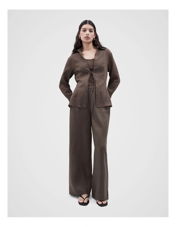 Scoop Neck Tank in Brown image 4