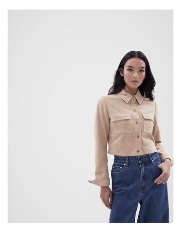 Suede Cropped Jacket
