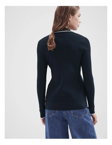 Sporty Button Knit Through in Multi