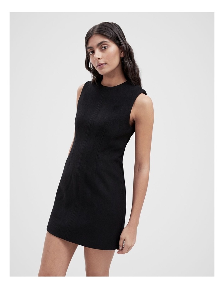 myer winter dresses Unison Shift Dress in Black Style:D884014 Hidden Valley - Brandclub Web Collection: Scarf Detail