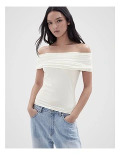 Off Shoulder Top in White