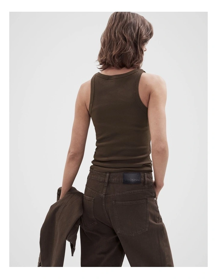 The Classic Tank in Brown image 2