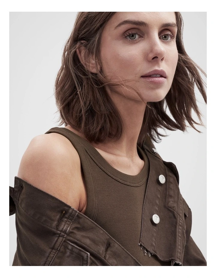 The Classic Tank in Brown image 3