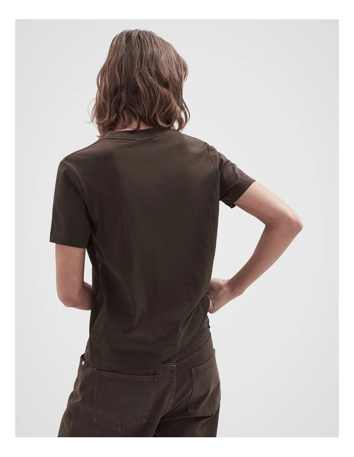 The Classic Crew Tee in Brown image 2