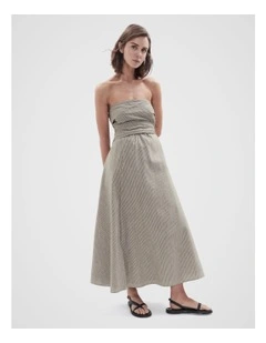 Stripe Strapless Dress