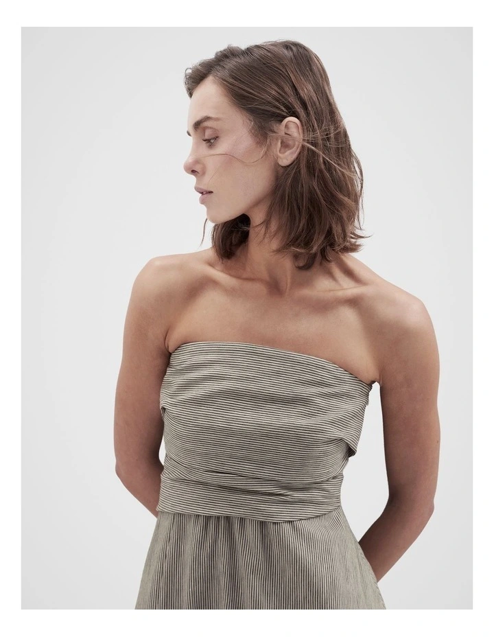 Stripe Strapless Dress image 3