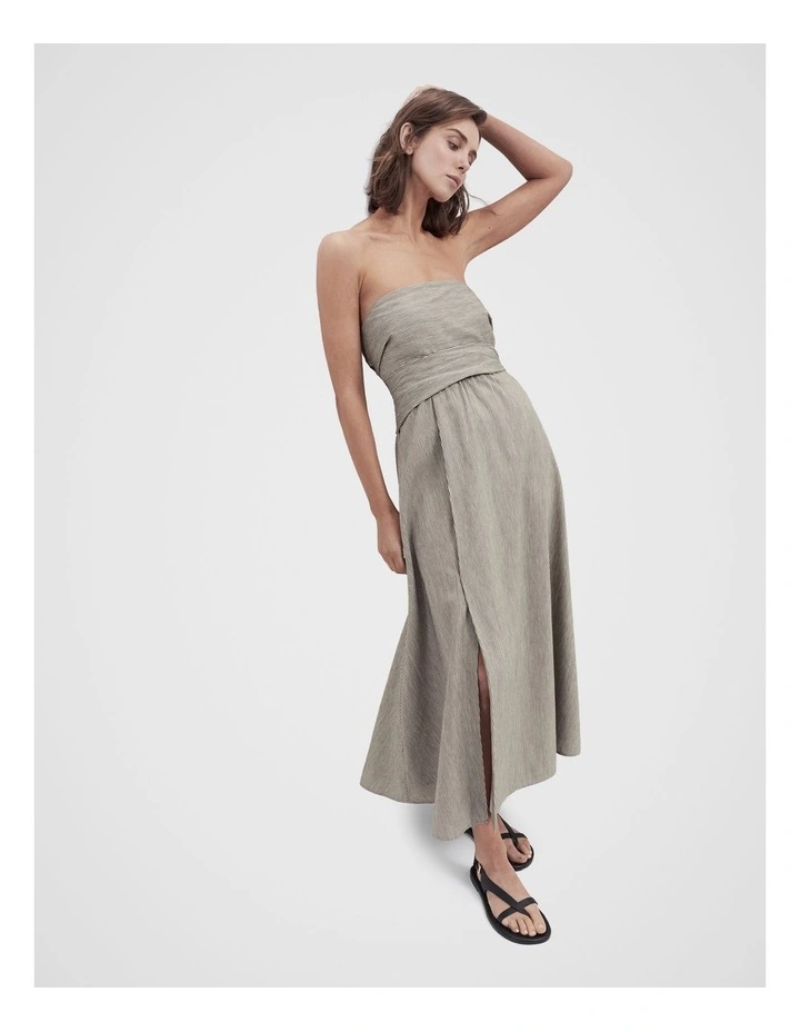 Stripe Strapless Dress image 4