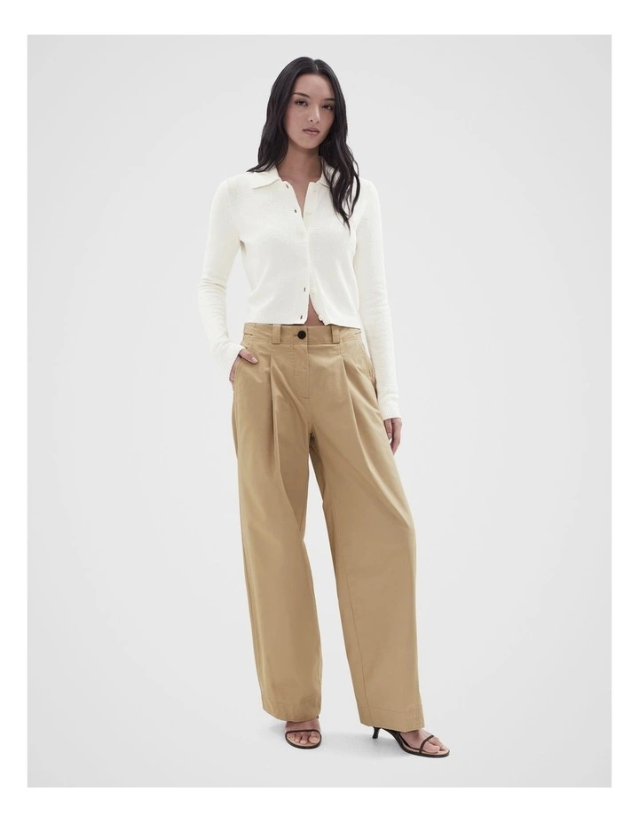 Boucle Knitted Top in White image 4