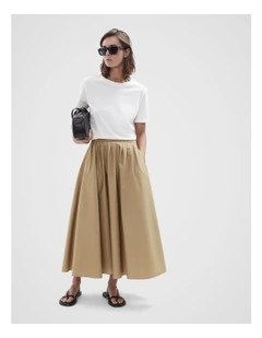 Full Skirt in Beige
