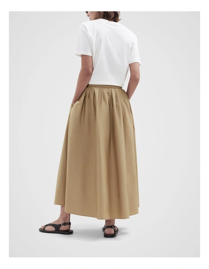 Full Skirt in Beige image 2