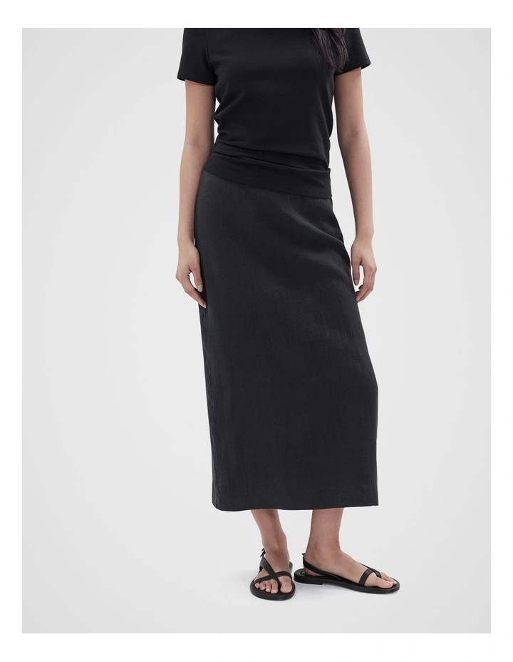 Column Skirt in Black image 2