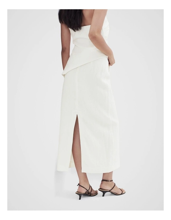 Column Skirt in White image 2