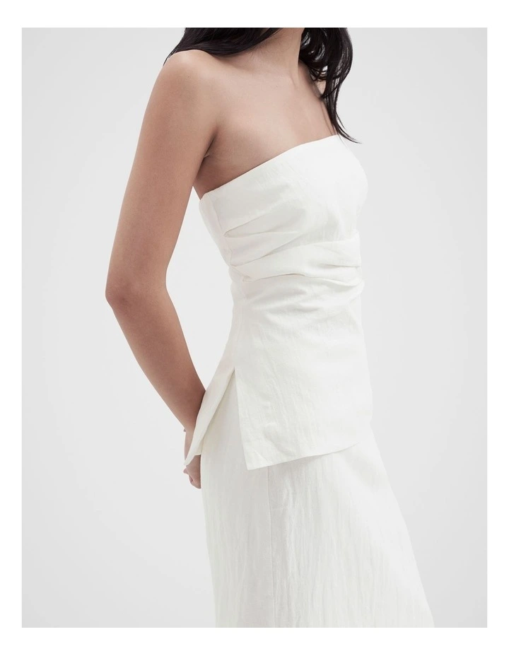 Column Skirt in White image 3