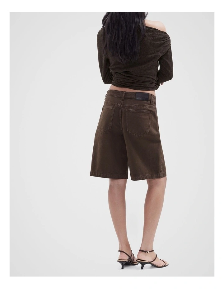 Denim Bermuda Short in Brown image 2