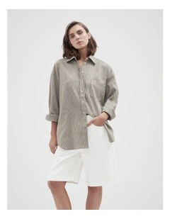 Stripe Oversized Shirt